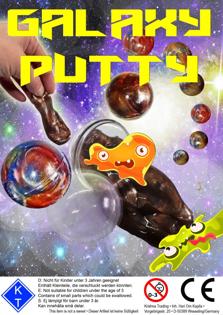 4 cm Galaxy Putty [4022017] Kaugummiautomaten & Warenautomaten Großhandel